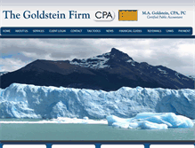 Tablet Screenshot of goldsteintax.com